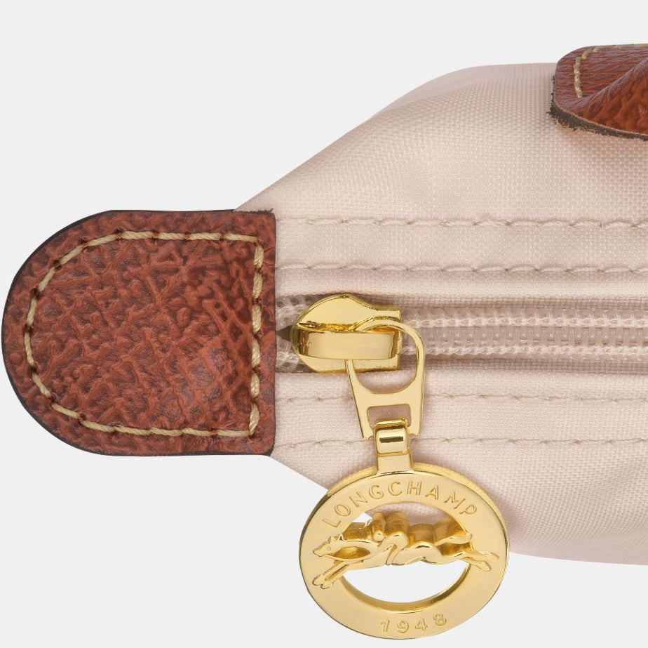 Longchamp Le Pliage Original Pouch White Paper Top Handle Bag