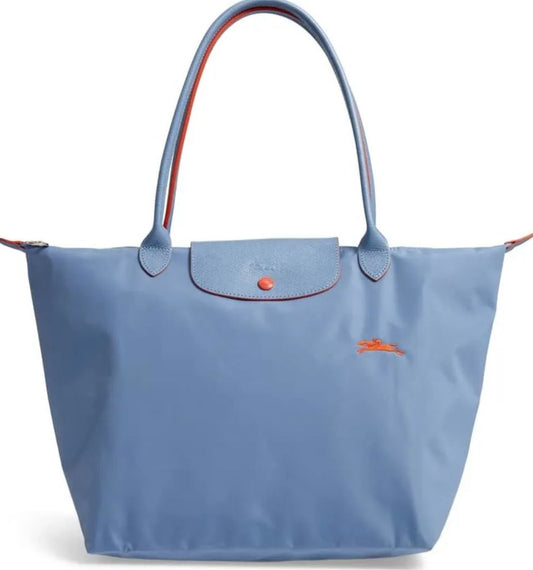 Longchamp Le Pliage Club Blue Mist Tote